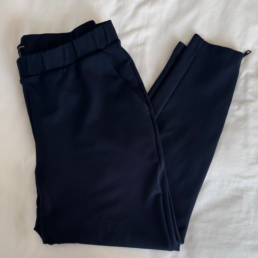 Universal Standard Moro Ponte Pants with zipper ankles and pockets size S 14/16